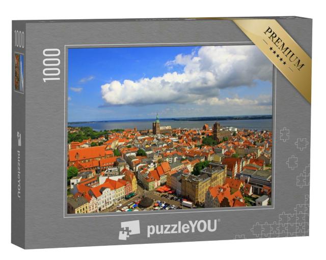 Puzzle 1000 Teile „Panorama von Stralsund, Mecklenburg-Vorpommern, Deutschland“
