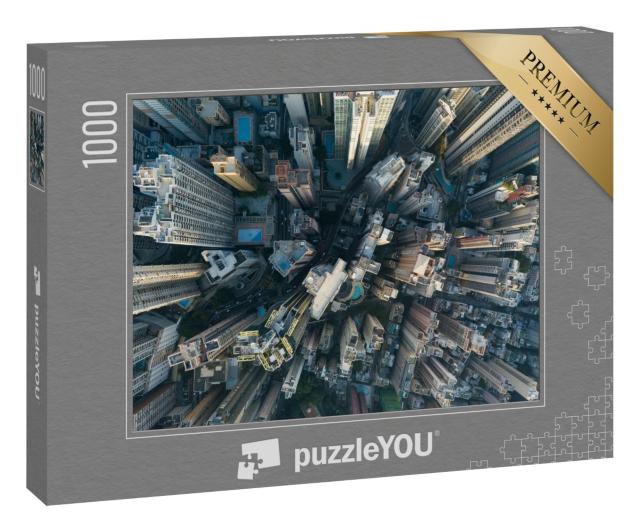 Puzzle 1000 Teile „Wolkenkratzer von Hongkong“