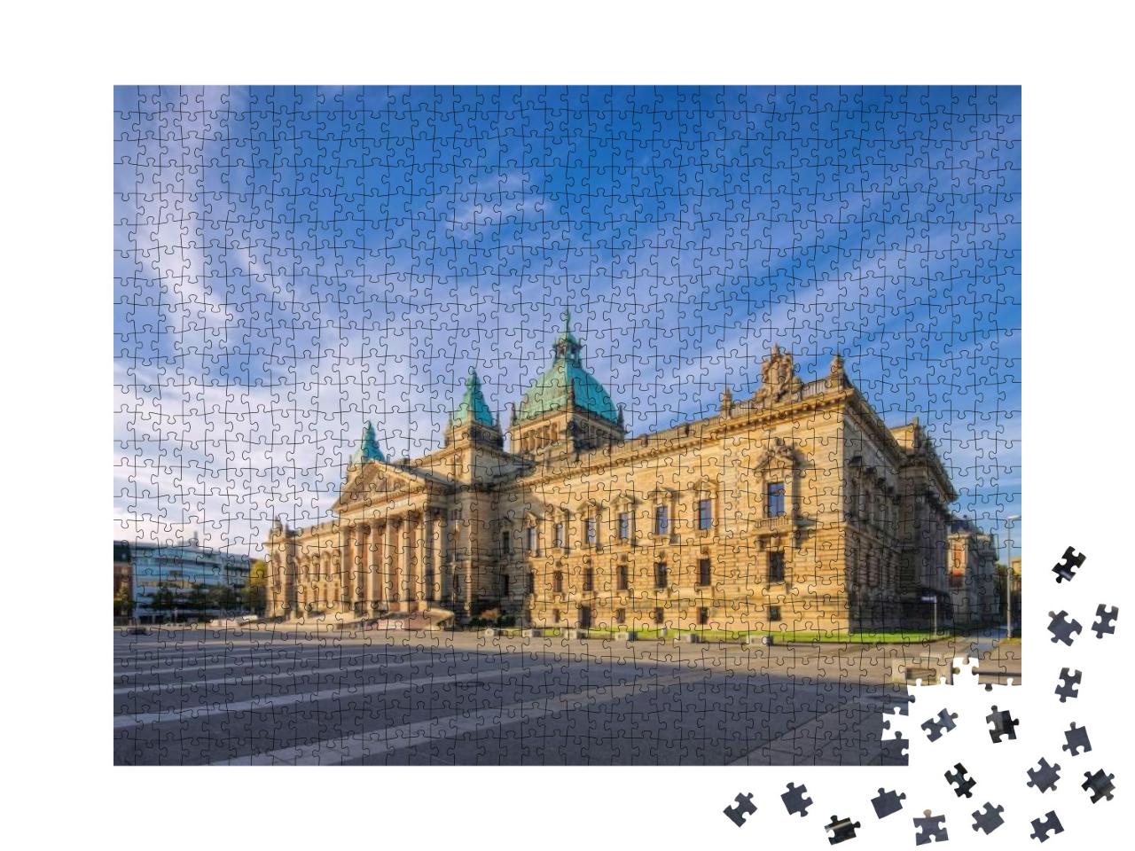Puzzle 1000 Teile „Das Bundesverwaltungsgericht in Leipzig“