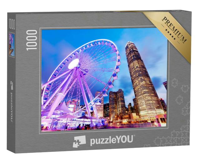Puzzle 1000 Teile „Wunderbare Aussicht: Hongkong Riesenrad“