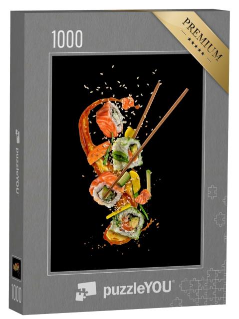 Puzzle 1000 Teile „Sushi-Stücke mit Fisch und Avocado“