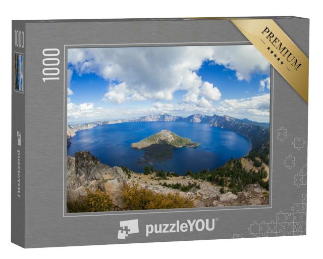 Puzzle 1000 Teile „Geheimnisvoller Crater Lake in Oregon, USA“