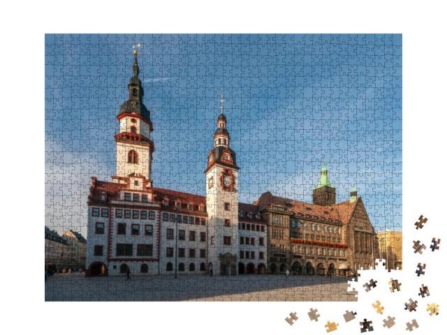 Puzzle 1000 Teile „Rathaus Chemnitz“