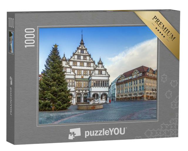 Puzzle 1000 Teile „Renaissance-Rathaus von Paderborn, erbaut 1616, Deutschland“