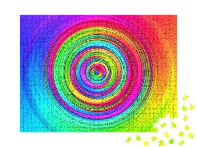 Puzzle 1000 Teile „Regenbogen-Spirale“