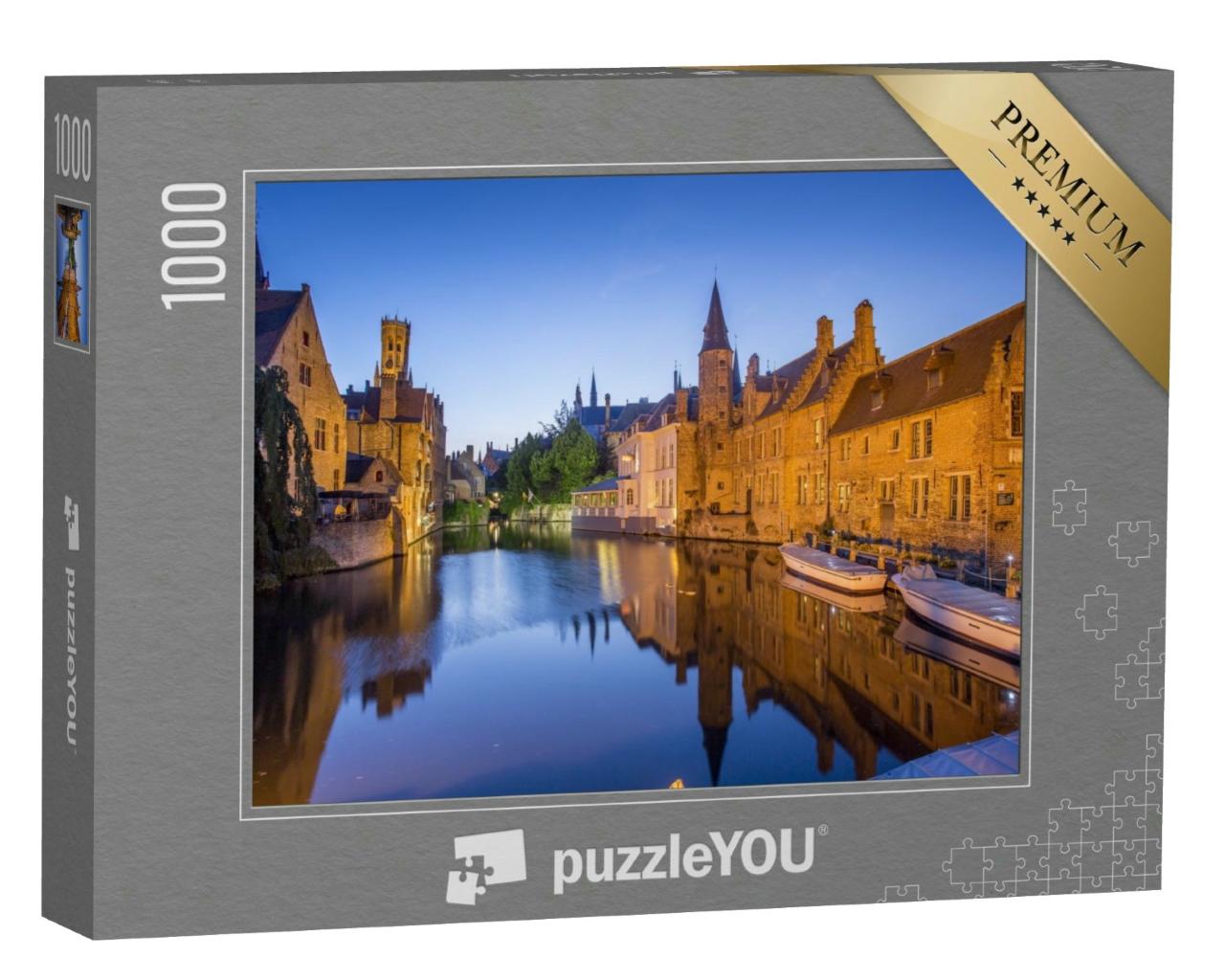 Puzzle 1000 Teile „Mittelalterliche Märchenstadt Brügge, Belgien“