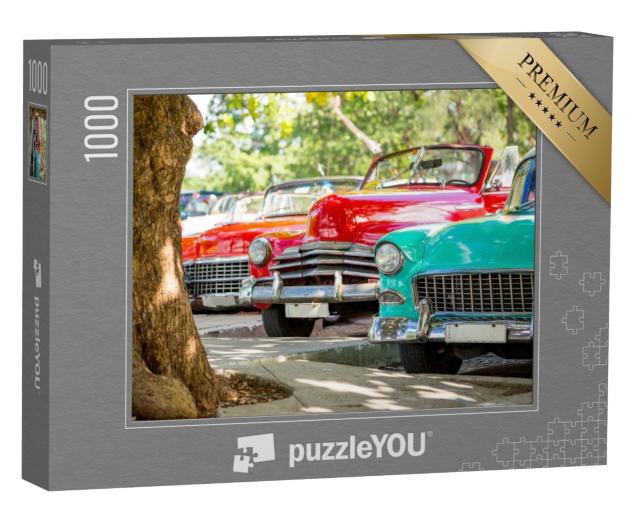 Puzzle 1000 Teile „Klassische Oldtimer in Havanna, Kuba“
