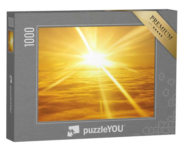 Puzzle 1000 Teile „Sonnenaufgang über den Wolken“