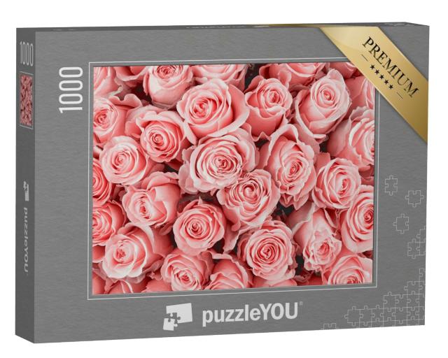 Puzzle 1000 Teile „Rosa Rosen“