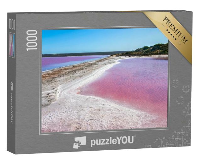 Puzzle 1000 Teile „Pink Salt Lake bei Gregory in Westaustralien“