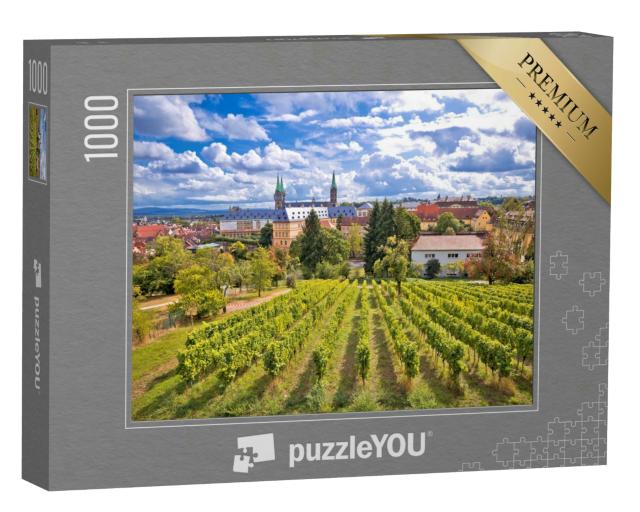 Puzzle 1000 Teile „Blick von den Weinbergen des Michaelsbergs, Bamberg, Deutschland“