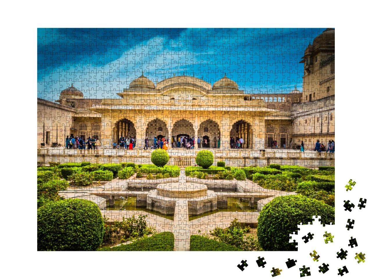 Puzzle 1000 Teile „Sheesh Mahal des Amber Forts, Jaipur“