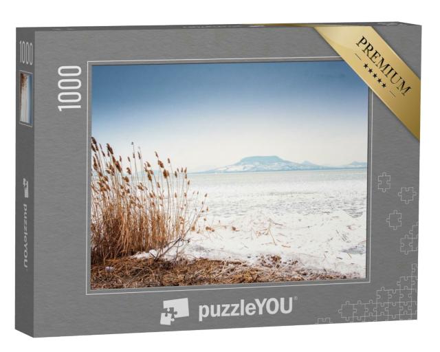 Puzzle 1000 Teile „Der Plattensee im Winter, Ungarn“