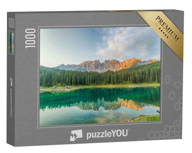 Puzzle 1000 Teile „Der Karersee in Südtirol, Italien“