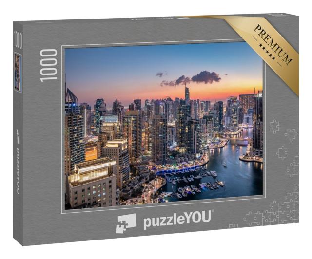 Puzzle 1000 Teile „Wolkenkratzer der modernen Skyline von Dubai“
