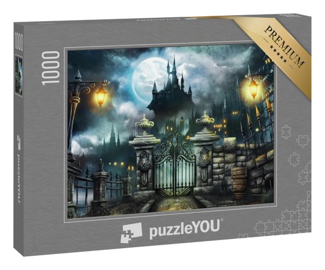 Puzzle 1000 Teile „ Halloween-Schloss“