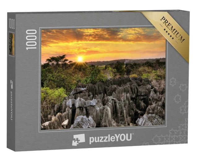 Puzzle 1000 Teile „Einzigartige Geografie im Nationalpark Tsingy de Bemaraha, Madagaskar“