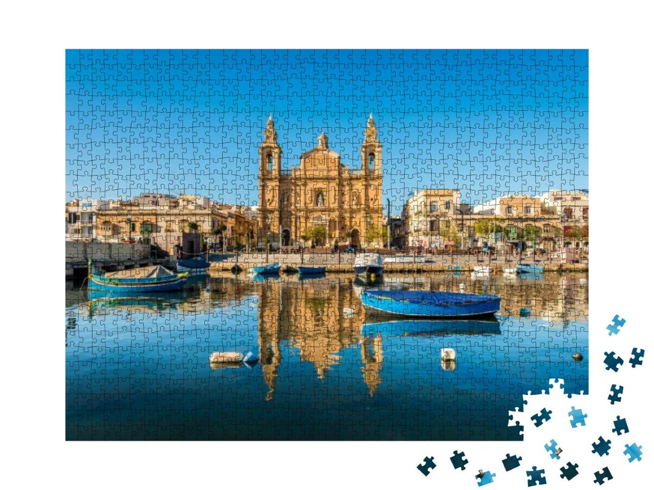 Puzzle 1000 Teile „Kirche von Sliema auf Malta“