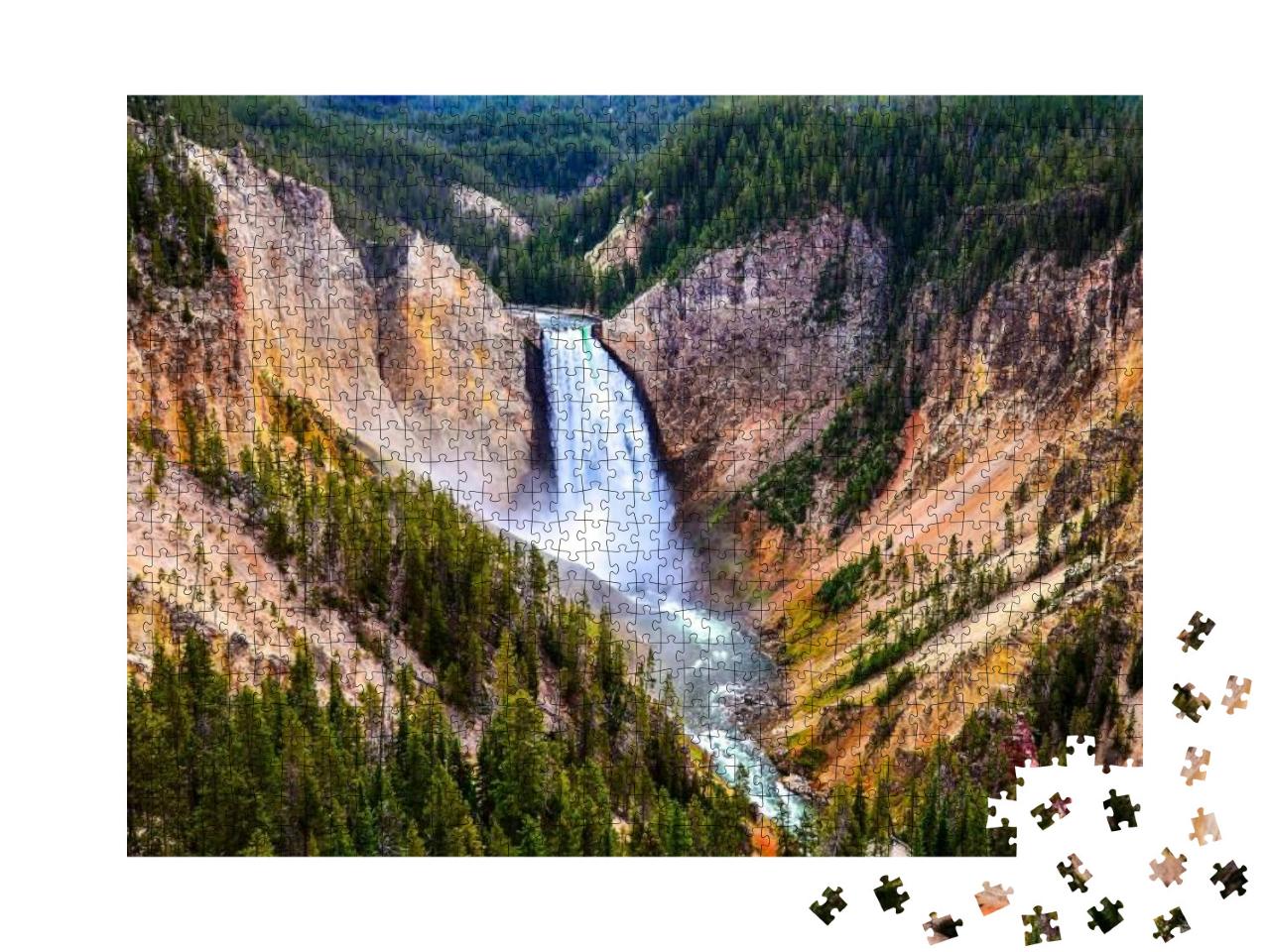 Puzzle 1000 Teile „Der Yellowstone National Park “