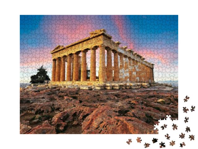 Puzzle 1000 Teile „Parthenon auf der Akropolis, Athen, Griechenland“