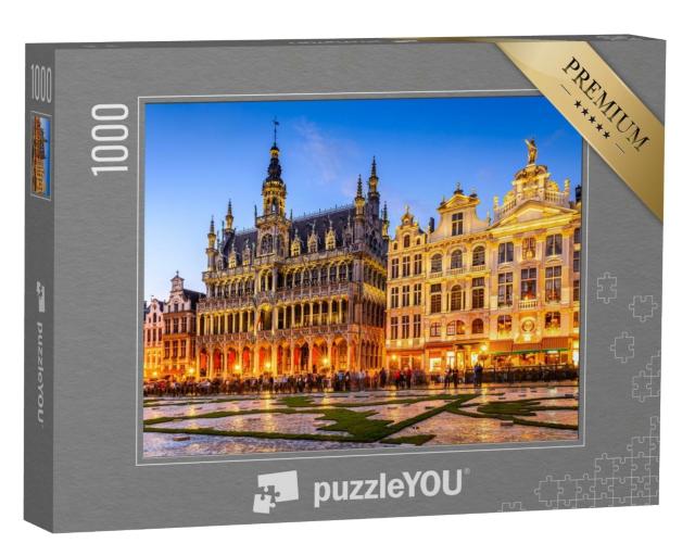Puzzle 1000 Teile „Grand-Place und Maison du Roi, Brüssel, Belgien“
