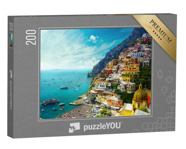 Puzzle 200 Teile „Positano, Amalfi, Italien“