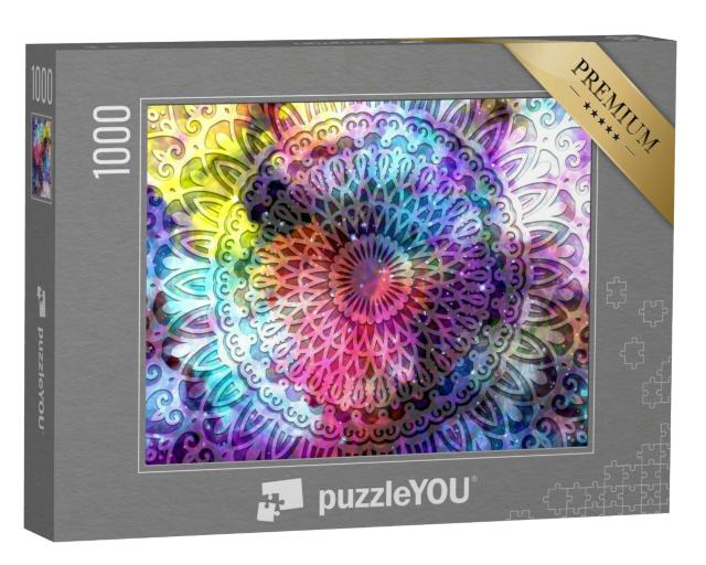 Puzzle 1000 Teile „Märchenhaftes Mandala“