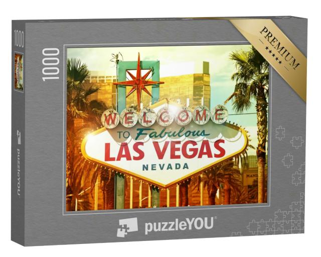 Puzzle 1000 Teile „Willkommen in Las Vegas“