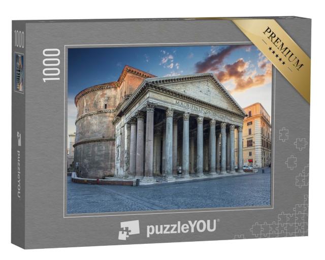 Puzzle 1000 Teile „Blick auf das Pantheon am Morgen, Rom“