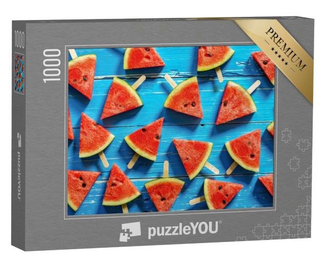Puzzle 1000 Teile „Wassermelone: Scheiben“