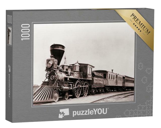 Puzzle 1000 Teile „William Crooks, Lokomotive aus dem Jahr 1861 mit Tender“
