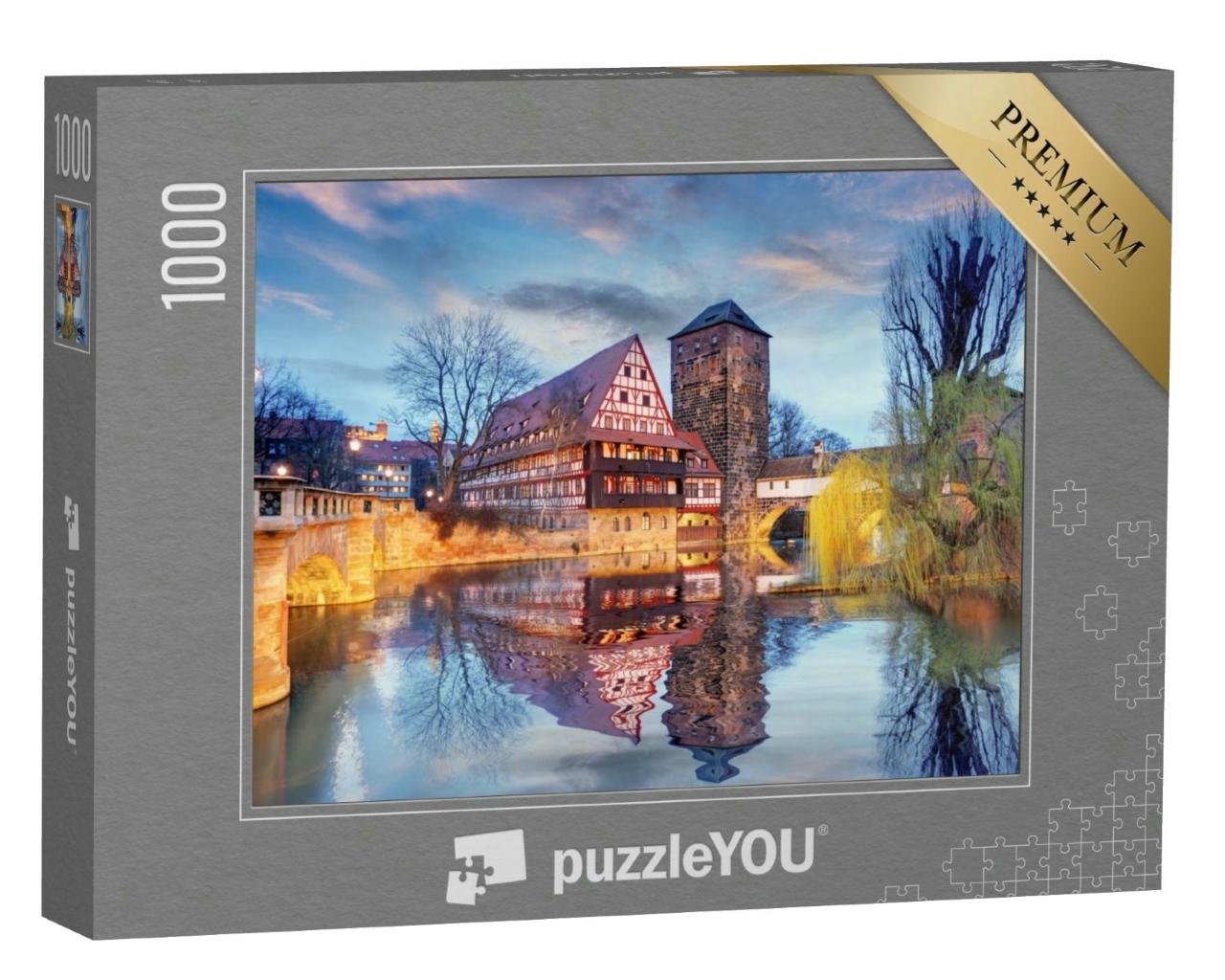 Puzzle 1000 Teile „Wunderschöner Blick auf Nürnberg, Deutschland“