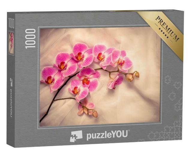 Puzzle 1000 Teile „Der Zweig der lila Orchidee “