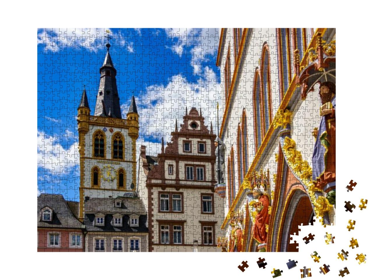 Puzzle 1000 Teile „Wunderschöne Altstadt von Trier, Deutschland“