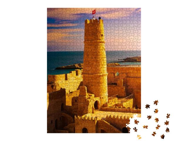 Puzzle 1000 Teile „Mittelalterliche Festung von Monastir in Tunesien“