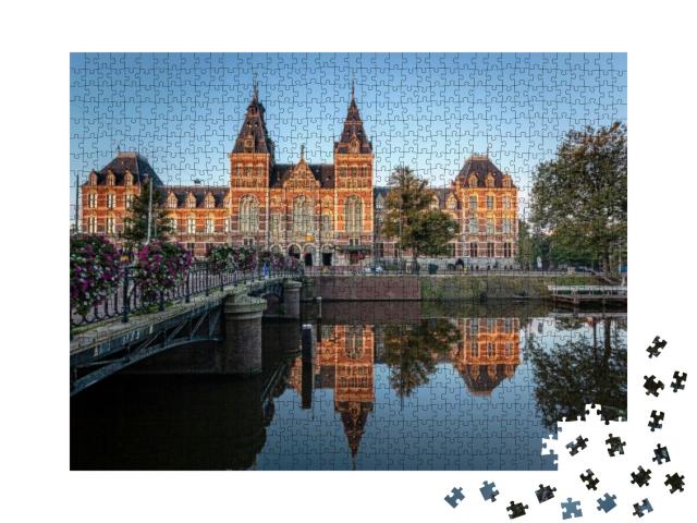 Puzzle 1000 Teile „Das Rijksmuseum in Amsterdam, Niederlande“