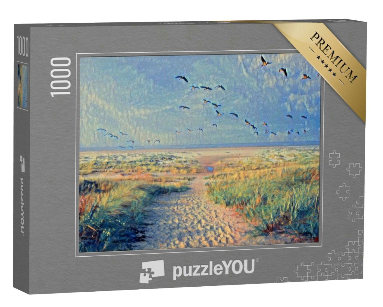 Puzzle 1000 Teile „im Stil von Paul-Cezanne - Enten - Puzzle-Kollektion Künstler & Gemälde“