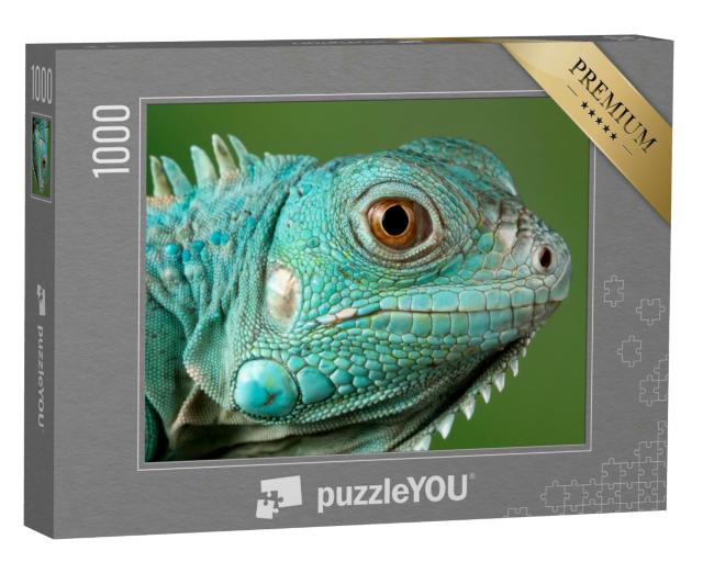 Puzzle 1000 Teile „Blauer Leguan “