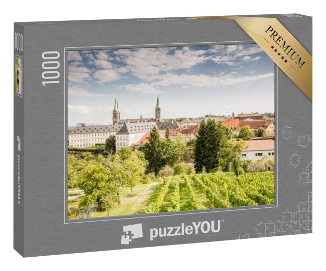 Puzzle 1000 Teile „Weinberg in der Nähe des Doms von Bamberg, Deutschland“