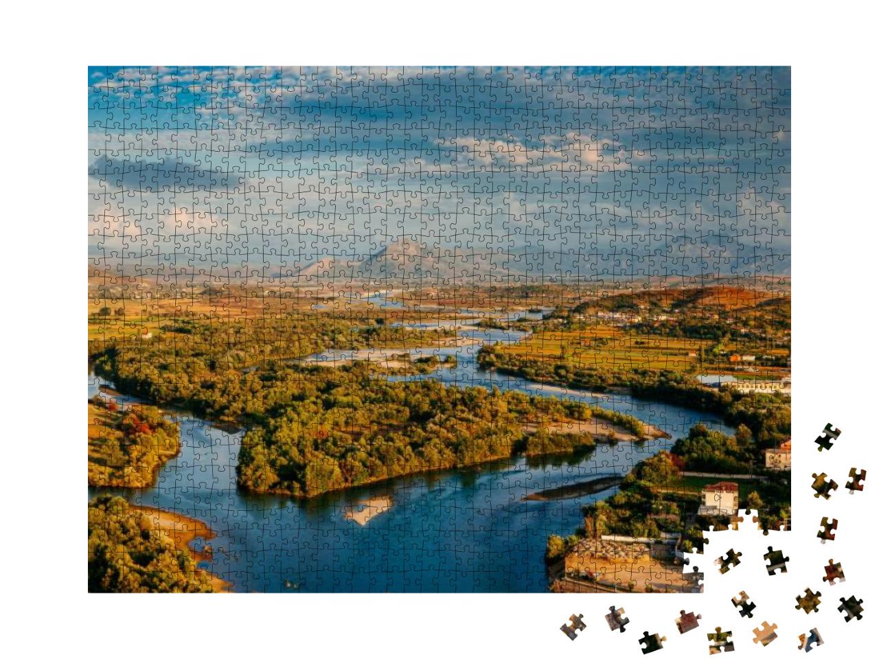 Puzzle 1000 Teile „Fluss in Albanien“