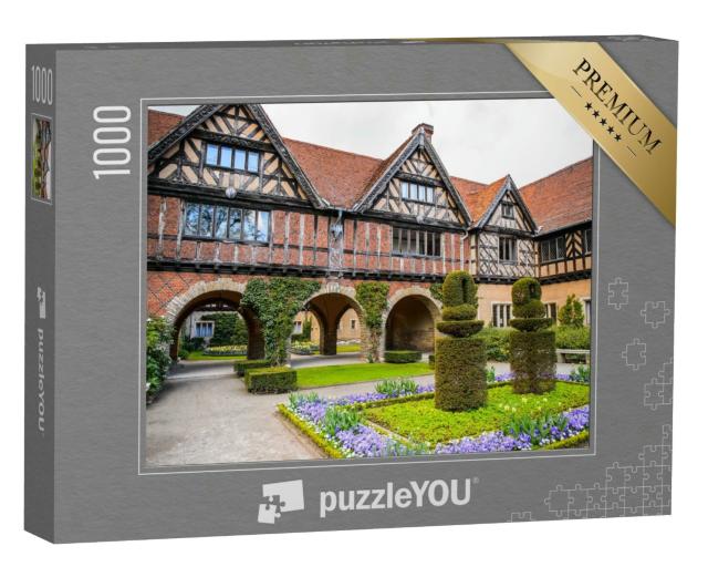 Puzzle 1000 Teile „Innenhof des Schlosses Cecilienhof, Potsdam,  Deutschland“