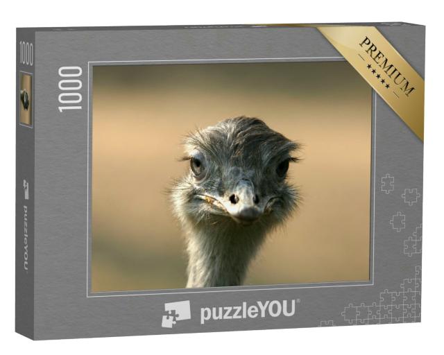 Puzzle 1000 Teile „Porträt vom Straußenkopf “