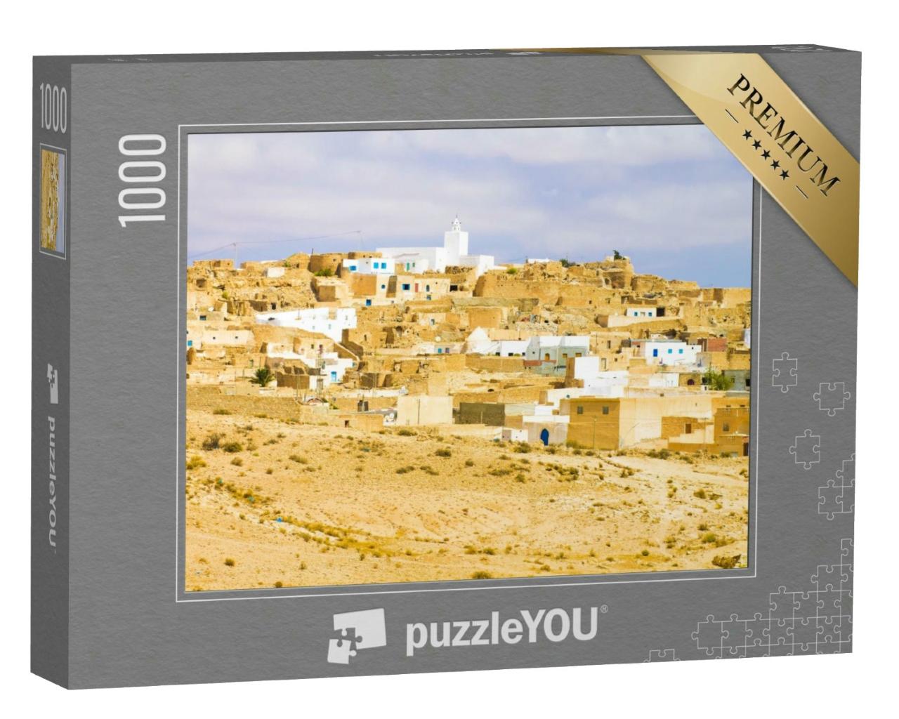 Puzzle 1000 Teile „ Matmata: ein Dorf inmitten der Wüste, Tunesien“