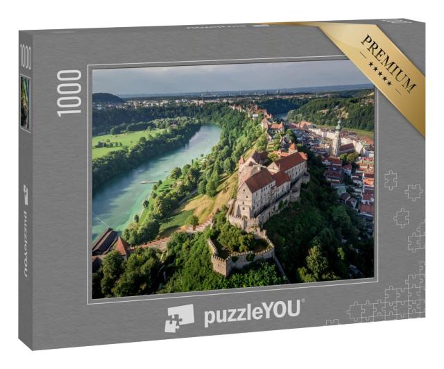 Puzzle 1000 Teile „Burghausen mit längster Burg der Welt“