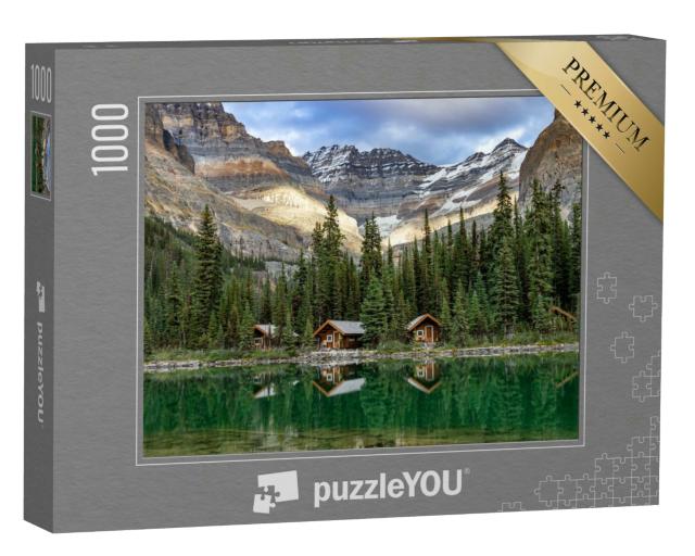 Puzzle 1000 Teile „Hütten am Lake O'Hara“