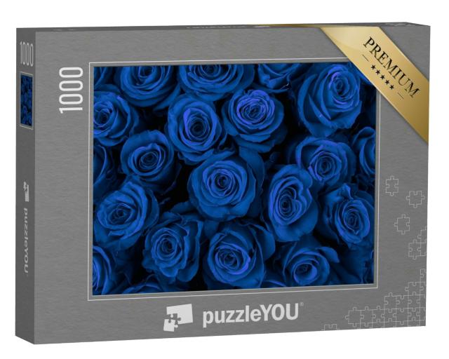 Puzzle 1000 Teile „Wunderschöne blaue Rosen“