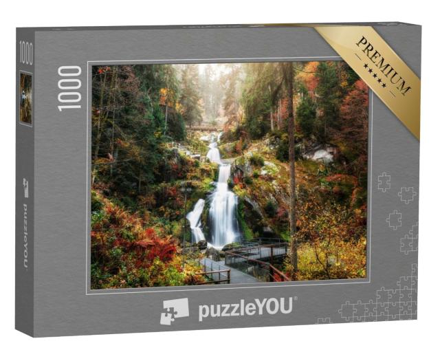Puzzle 1000 Teile „Triberger Wasserfälle, Schwarzwald, Deutschland“