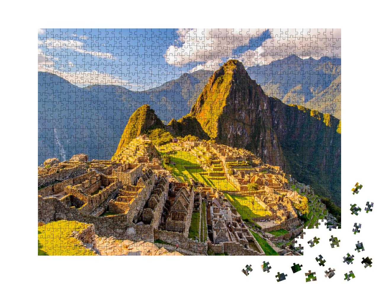 Puzzle 1000 Teile „Peru, Südamerika: Machu Picchu, UNESCO-Weltkulturerbe“