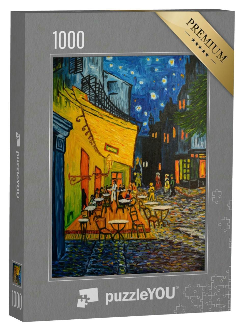 Puzzle 1000 Teile „Café in Paris nach Vincent Van Gogh“