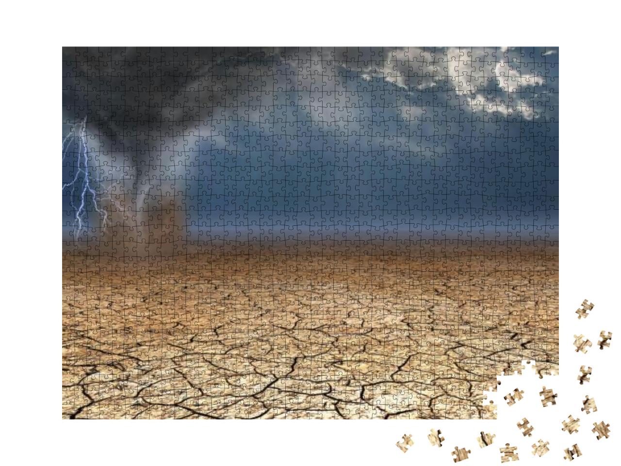 Puzzle 1000 Teile „Windhose in der Wüste“